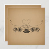 Fischen Vintage Kunst Feiertagskarte (Vorne/Hinten)