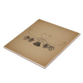 Fischen Vintage Kunst Fliese (Seite)