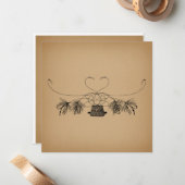 Fischen Vintage Kunst Mitteilungskarte (Vorderseite/Rückseite Beispiel)