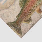 Fischen Vintager Forellensee Fischen Entdeckungsre Seidenpapier (Ausschnitt)