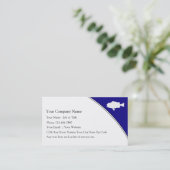 Fischen-Visitenkarten Visitenkarte (Stehend Vorderseite)