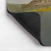 Fischen von Brauner Forelle Mousepad (Ecke)