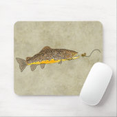 Fischen von Brauner Forelle Mousepad (Mit Mouse)