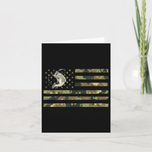 Fischen von Camouflage US-amerikanischer Flagge B Karte