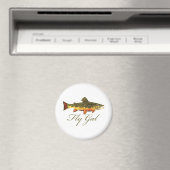 Fischen von Frauen Magnet (In Situ (Geschirrspüler))