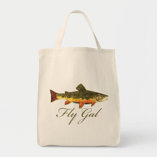 Fischen von Frauen Tragetasche (Vorne)