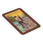 Fischen von Frauen - Wrangell, Alaska Magnet (Rechte Seite)