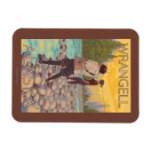 Fischen von Frauen - Wrangell, Alaska Magnet (Horizontal)