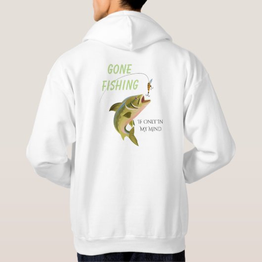 Fischen von Männern Hoodie (Rückseite)