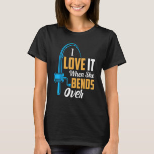 Fischen von Männern Ich Liebe es, wenn sie mehr al T-Shirt