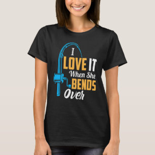 Fischen von Männern Ich Liebe es, wenn sie über 1 T-Shirt
