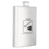 Fischen von Personalisierten Metallfäden Flachmann (Rechts)