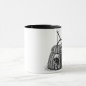Fischen-Weidenkorb-Korb und Gang-Tasse Tasse (Zentrum)