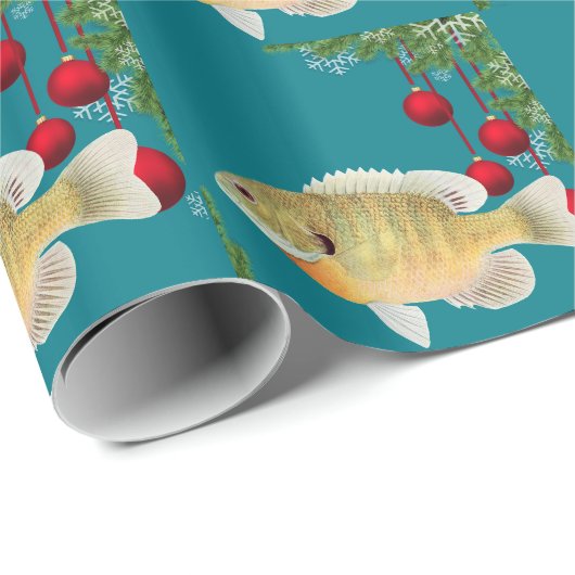 Fischen-Weihnachten Geschenkpapier (Rolleneckpunkt)