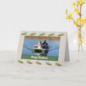 Fischen Weihnachten Karte (Gelbe Blume)