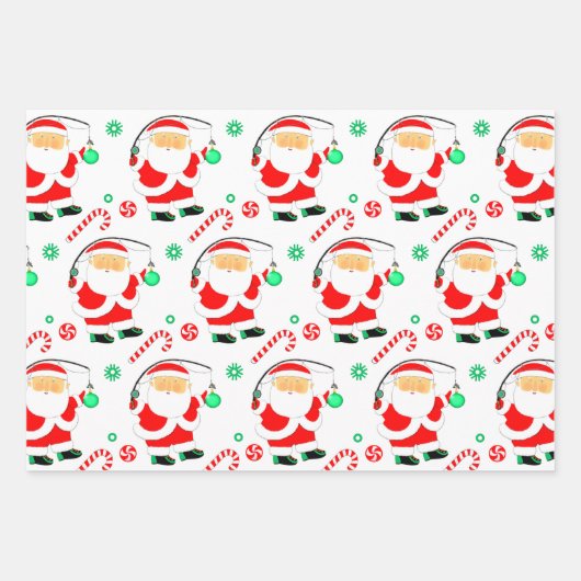 Fischen Weihnachtsgeschenk Wrapping Paper Geschenkpapier Set (Vorderseite 2)