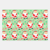 Fischen Weihnachtsgeschenk Wrapping Paper Geschenkpapier Set (Vorderseite)