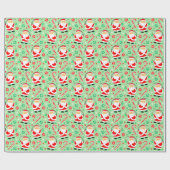 Fischen Weihnachtswrapping Papier Geschenkpapier (Flach)