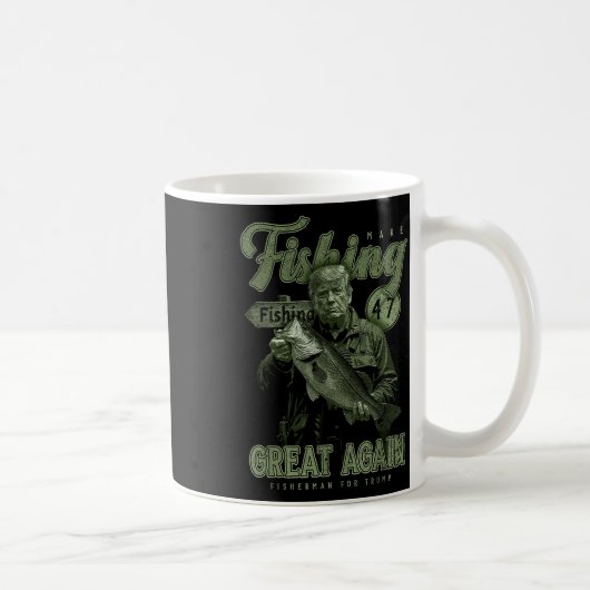 Fischen wieder großartig B Fischen Donald Tr Kaffeetasse (Rechts)