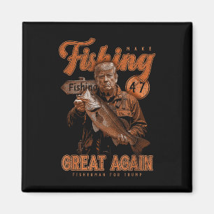 Fischen wieder großartig B Fischen Donald Tr Magnet