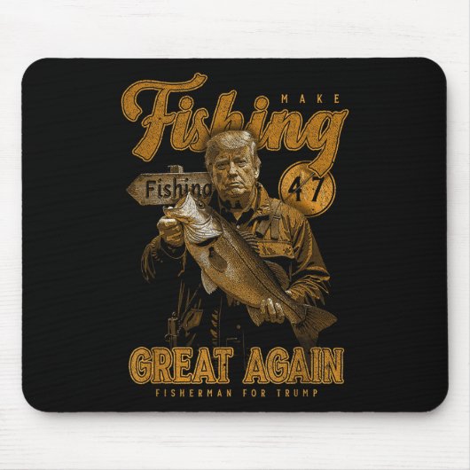 Fischen wieder großartig B Fischen Donald Tr Mousepad (Vorne)