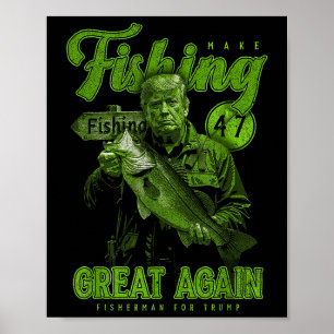 Fischen wieder großartig B Fischen Donald Tr Poster