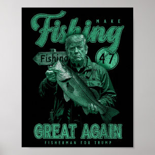 Fischen wieder großartig B Fischen Donald Tr Poster