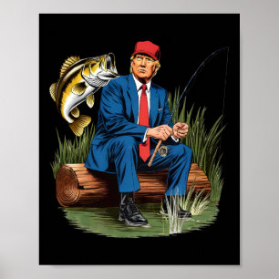 Fischen wird wieder großartig durch den Spaß Fisch Poster