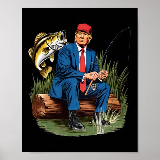 Fischen wird wieder großartig durch den Spaß Fisch Poster (Vorne)