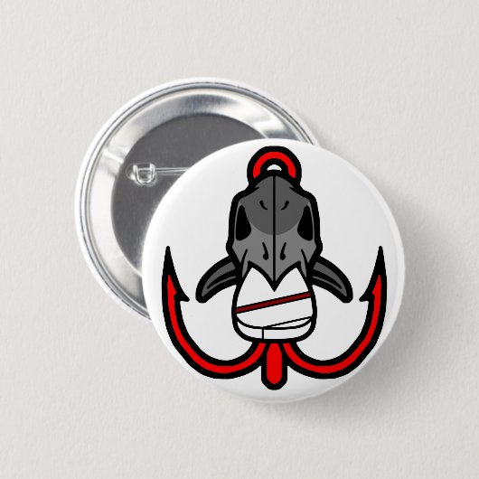 Fischen-Wut Button (Vorne & Hinten)