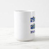 Fischen-Zeit Kaffeetasse (Mittel)