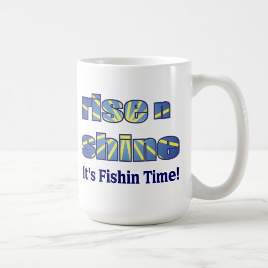 Fischen-Zeit Kaffeetasse (Rechts)