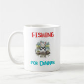 "Fischen zum Abendessen" Kaffeetasse (Links)