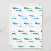 Fischen zum Geburtstag Einladung (Rückseite)