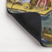 Fischend auf einem See nachts, überziehen Sie 101 Mousepad (Ecke)
