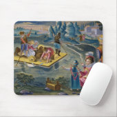 Fischend auf einem See nachts, überziehen Sie 101 Mousepad (Mit Mouse)