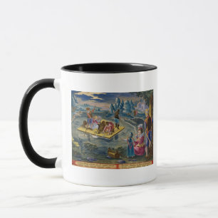 Fischend auf einem See nachts, überziehen Sie 101 Tasse