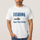 "FISCHEND: Billiger als Therapie " T-Shirt (Vorderseite)