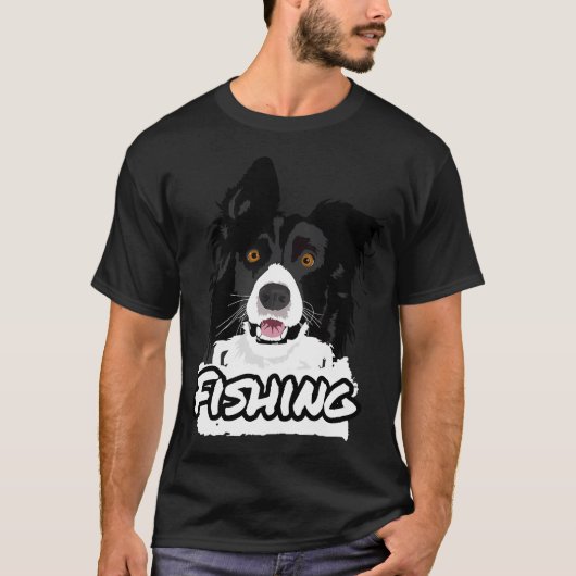 Fischender Hund T-Shirts und Geschenke (Vorderseite)