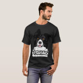 Fischender Hund T-Shirts und Geschenke (Vorne ganz)