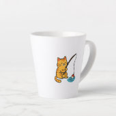 Fischender Kater Milchtasse (Rechte Ecke)