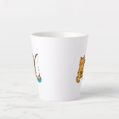 Fischender Kater Milchtasse (Vorderseite)