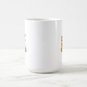 Fischender Katzenbecher Kaffeetasse (Mittel)