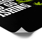 Fischender Unkraut Fischer Angler 1 Poster (Ecke)