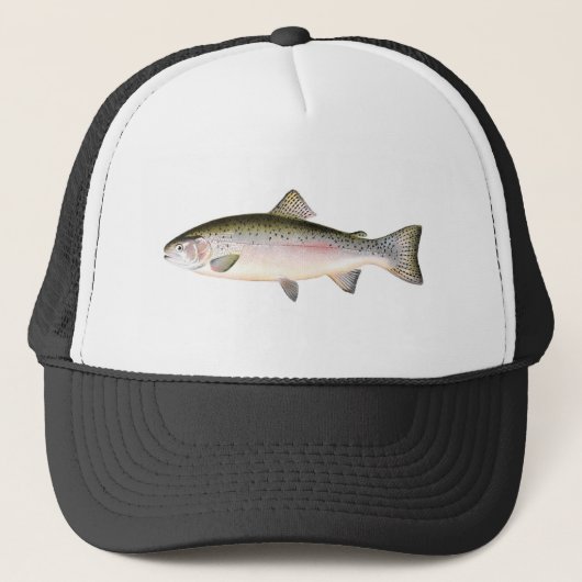 Fischenhut - Regenbogenforelle-Fisch Truckerkappe (Vorderseite)