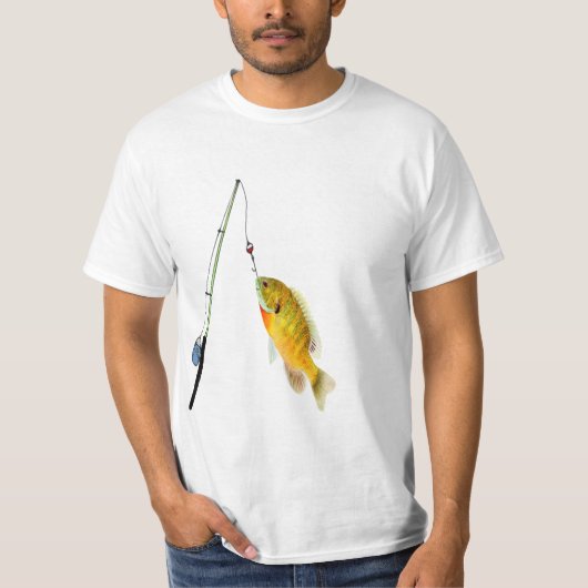 Fischent-shirts für die Männer lustig T-Shirt (Vorderseite)