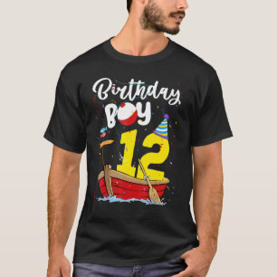 Fischer 12. Geburtstag Junge Angeln 12 Jahre alt T-Shirt