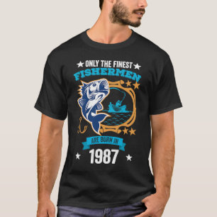 Fischer 34. Geburtstag Die besten Fischer geboren T-Shirt