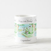 Fischer 70. Geburtstag Kaffeetasse (Mittel)