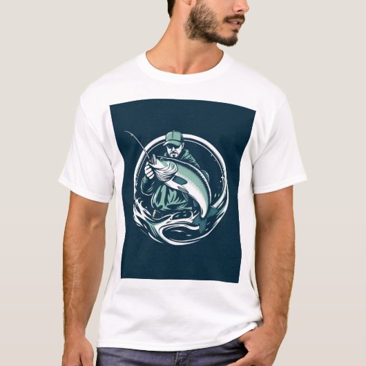 Fischer-Abzeichen Style Fish Whisperer T-Shirt (Vorderseite)